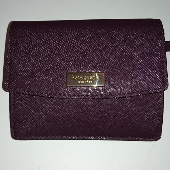 Kate Spade Mahogany Laurel Way Mahogany Leather Wallet - Picture 2 of 9